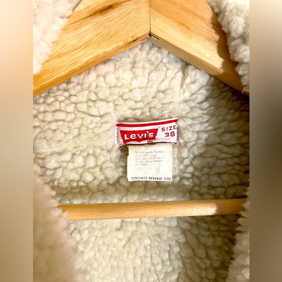 Vintage Blue Corduroy Fleece Lined Jacket. White Label. Small e. - Picture 4 of 5